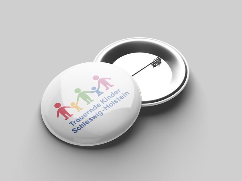 Anstecker/Button mit Logo Trauernde Kinder Schleswig-Holstein